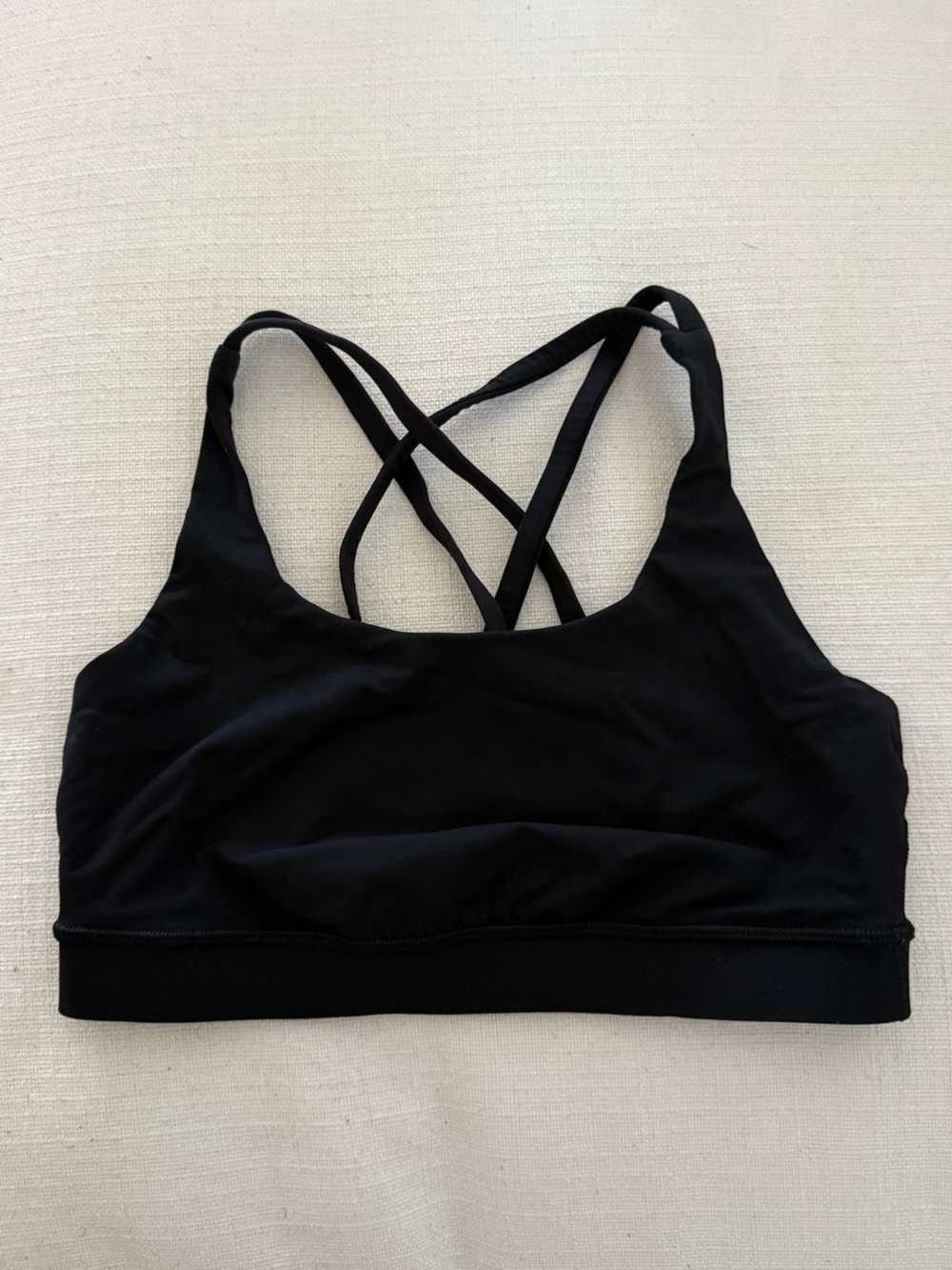 Black Lululemon Energy bra